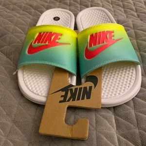 Nike slip on sandals
